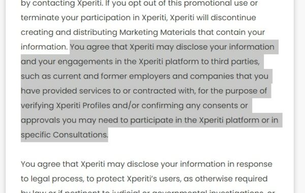 Xperiti privacy policy