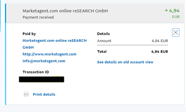 marketagent proof of payment