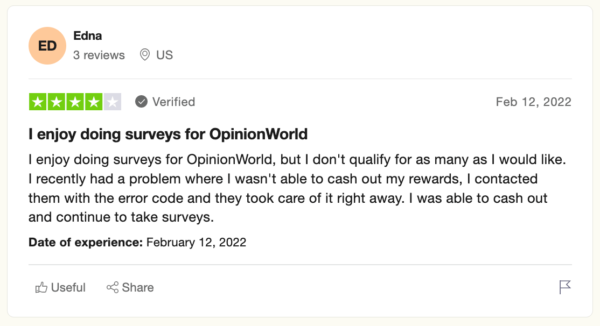 OpinionWorld Trustpilot Reviews - Pros and Cons
