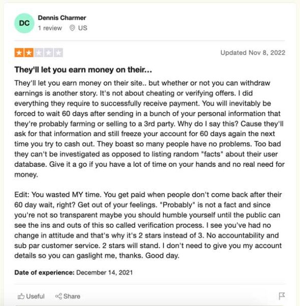 trustpilot review of superpayme app